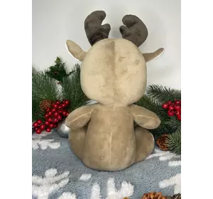 Мягкая игрушка рождественский олень с мешком