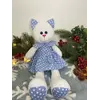 Мягкая игрушка котик в платье